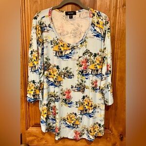 Karen Kane Multicolor Printed Women's Top